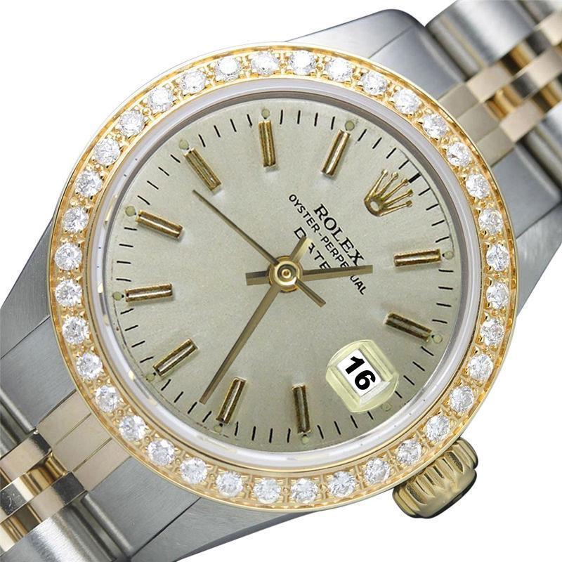 Rolex diamanten rand witte stok wijzerplaat horloge rand G Jubileum-armband
