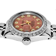 Afbeelding in Gallery-weergave laden, Rolex diamanten wijzerplaat rand jubileum roestvrijstalen armband Datumjust dameshorloge
