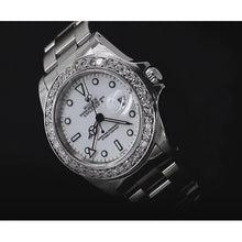 Afbeelding in Gallery-weergave laden, diamanten rand roestvrij staal Rolex
