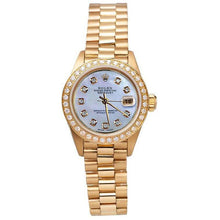 Afbeelding in Gallery-weergave laden, echte round diamant 0.20karaat watch vooraanzicht
