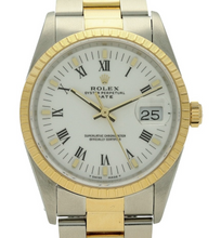Afbeelding in Gallery-weergave laden, Rolex tweekleurig herenhorloge Oester-armband heren
