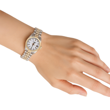 Afbeelding in Gallery-weergave laden, Rolex tweekleurige Oester eeuwigdurende datumhorloge dames jubileumarmband P4
