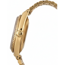 Afbeelding in Gallery-weergave laden, Rolex voorzitter Stok-wijzerplaat met geelgouden dameshorloge met gecanneleerde rand
