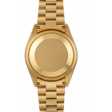 Afbeelding in Gallery-weergave laden, Rolex voorzitter Stok-wijzerplaat met geelgouden dameshorloge met gecanneleerde rand
