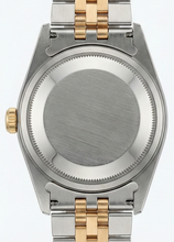 Afbeelding in Gallery-weergave laden, Rolex witte stok wijzerplaat zeer fijn dames geelgouden horloge jubileum
