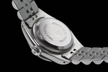 Afbeelding in Gallery-weergave laden, Rolex zwarte dubbele roestvrij staal Jubileum armband dames Datumjust horloge
