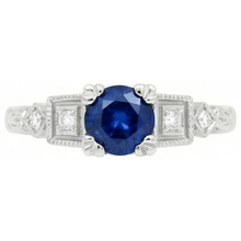 Afbeelding in Gallery-weergave laden, echte round diamant 1.65karaat ring zijaanzicht
