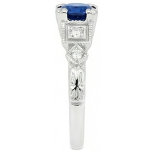 Afbeelding in Gallery-weergave laden, echte round diamant 1.65karaat ring close-up detail
