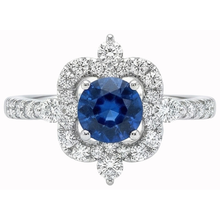 Afbeelding in Gallery-weergave laden, echte round diamant 4.30karaat ring zijaanzicht
