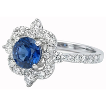 Afbeelding in Gallery-weergave laden, echte round diamant 4.30karaat ring close-up detail
