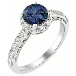 Echte Saffier Ring 2.50 Karaat