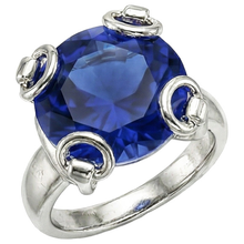 Afbeelding in Gallery-weergave laden, Natuurlijke Saffier Ring 7.01ct - Witgoud 14K
