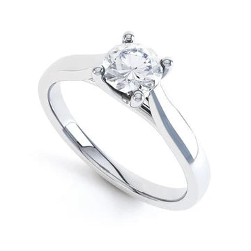 Rond Geslepen 1,20 Karaat Solitaire Echt Diamanten Verlovingsring