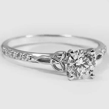 Rond Geslepen 1,60 Karaat Echt Diamanten Jubileumring Wit Goud 14K