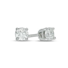 Afbeelding in Gallery-weergave laden, GIA-gecertificeerd Echte Rond Geslepen Sprankelend 2,00 Karaat Echt Diamanten Oorknopjes WG 14K
