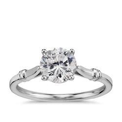 Briljant Geslepen Sprankelende 3 Karaat Natuurlijke uit de aarde gewonnen Diamanten Verlovings Solitaire Ring Witgoud