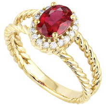 Afbeelding in Gallery-weergave laden, echte round diamant 1.25karaat ring close-up detail
