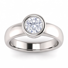Afbeelding in Gallery-weergave laden, Ronde Diamanten Echte Jubileumring 1.66 karaat Bezel en Griffenset
