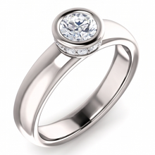 Afbeelding in Gallery-weergave laden, Ronde Diamanten Echte Jubileumring 1.66 karaat Bezel en Griffenset
