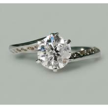 Afbeelding in Gallery-weergave laden, Ronde Diamanten jubileum ring 1,36 karaat sieraden Nieuw wit goud 14k
