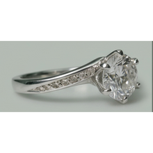 Afbeelding in Gallery-weergave laden, Ronde Diamanten jubileum ring 1,36 karaat sieraden Nieuw wit goud 14k
