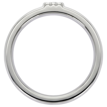 Afbeelding in Gallery-weergave laden, Ronde Echt Diamanten Herenring Met Geborstelde Afwerking 14K 0,50 Karaat Witgoud
