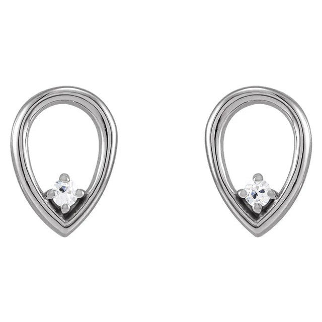 Ronde Echt Diamanten Oude Mijnwerker Oorbellen 1 Karaat Traanvormige Sieraden