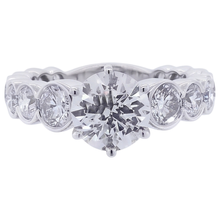 Afbeelding in Gallery-weergave laden, Ronde Echt Diamanten Verlovingsring 3,50 Karaat 6-Tands Witgoud 14K
