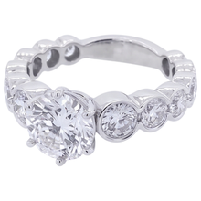 Afbeelding in Gallery-weergave laden, Ronde Echt Diamanten Verlovingsring 3,50 Karaat 6-Tands Witgoud 14K
