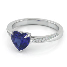 Afbeelding in Gallery-weergave laden, echte round diamant 2karaat ring zijaanzicht
