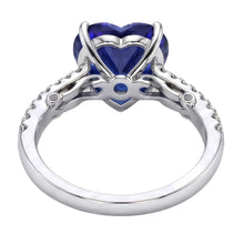 Afbeelding in Gallery-weergave laden, echte round diamant 4.50karaat ring profielweergave
