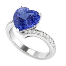 Afbeelding in Gallery-weergave laden, echte round diamant 4.50karaat ring vooraanzicht
