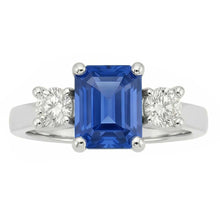 Afbeelding in Gallery-weergave laden, echte round diamant 2.50karaat ring vooraanzicht
