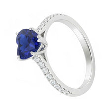 Afbeelding in Gallery-weergave laden, echte round diamant 2.50karaat ring profielweergave
