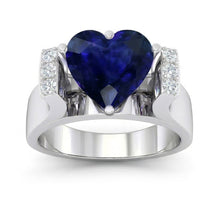Afbeelding in Gallery-weergave laden, echte round diamant 3.50karaat ring close-up detail
