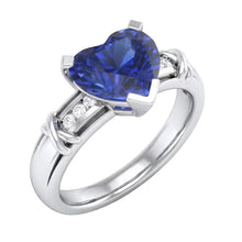 Afbeelding in Gallery-weergave laden, echte round diamant 3karaat ring vooraanzicht
