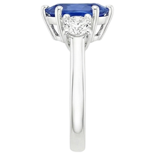 Afbeelding in Gallery-weergave laden, echte round diamant 3karaat ring op wit
