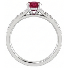 Afbeelding in Gallery-weergave laden, echte princess diamant 2karaat ring op wit
