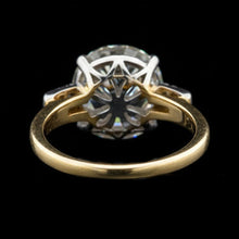 Afbeelding in Gallery-weergave laden, Trouwring met ronde oudgeslepen natuurlijke uit de aarde gewonnen diamant, 5 karaat, dames, goud
