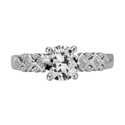Natuurlijke Diamanten Ring 3.50ct - Witgoud 14K