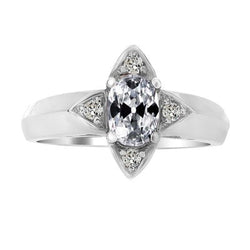 Ronde & ovale Old Mine Cut echte natuurlijke uit de aarde gewonnen diamant Prong Gezet sterstijl 4 karaat