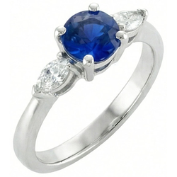 Echte Saffier Ring 2.50 Karaat