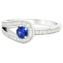 Afbeelding in Gallery-weergave laden, echte round diamant 1.50karaat ring profielweergave
