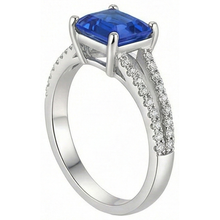 Afbeelding in Gallery-weergave laden, echte round diamant 2.50karaat ring close-up detail
