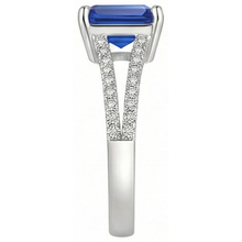 Afbeelding in Gallery-weergave laden, echte round diamant 2.50karaat ring bovenaanzicht
