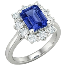 Afbeelding in Gallery-weergave laden, echte round diamant 4.50karaat ring zijaanzicht
