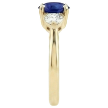 Afbeelding in Gallery-weergave laden, echte round diamant 2karaat ring profielweergave
