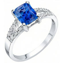 Afbeelding in Gallery-weergave laden, echte round diamant 2karaat ring close-up detail
