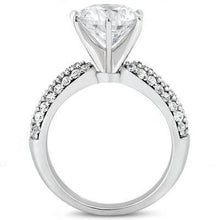Afbeelding in Gallery-weergave laden, Ronde diamanten verjaardag grote geaccentueerde ring 2,75 ct. - harrychadent.nl
