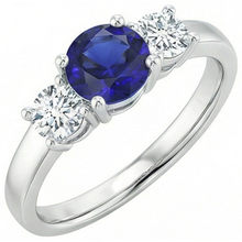 Afbeelding in Gallery-weergave laden, echte round diamant 1.75karaat ring vooraanzicht
